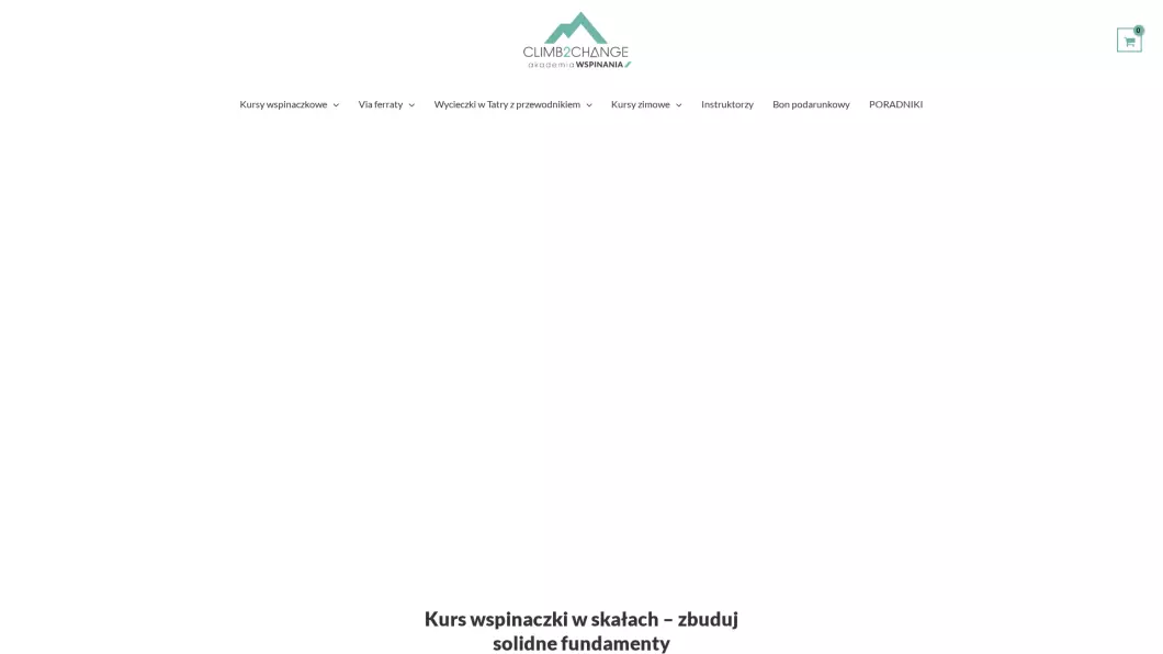 climb2change - Wspinaczka Kraków - zrzut ekranu