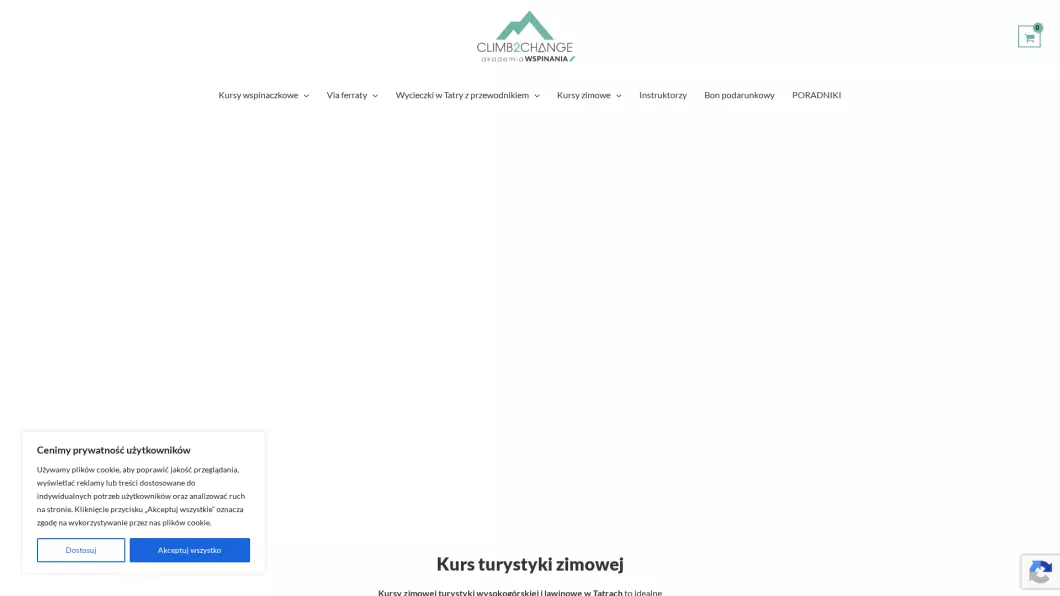 climb2change - Wspinaczka Kraków - zrzut ekranu
